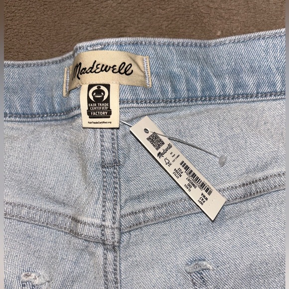 NWT Madewell Petite Perfect Vintage Wide-Leg Crop Jean in Ward Wash - Picture 9 of 11